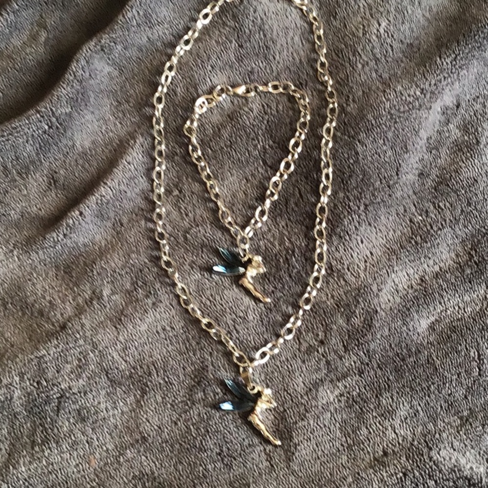 TinkerBell Necklace and Bracelet